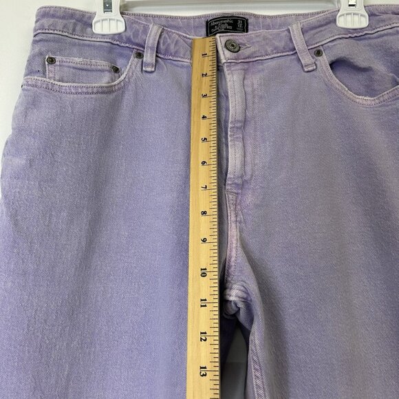 Abercrombie Simone High Rise Slim Ankle Jeans Womens Size 31 Purple - Picture 6 of 9